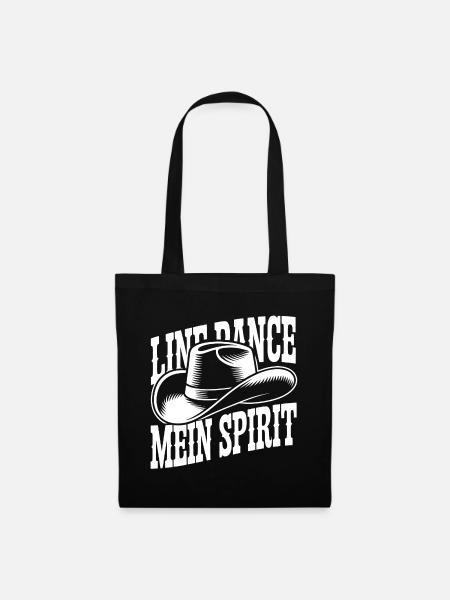Linedance Cowboy Spirit - Stoffbeutel - Schwarz
