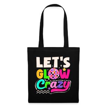 Retro Back to the 80s Vintage Design - Stoffbeutel - Schwarz - Vorne