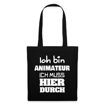 Job Animateur - Stoffbeutel - Schwarz - Vorne