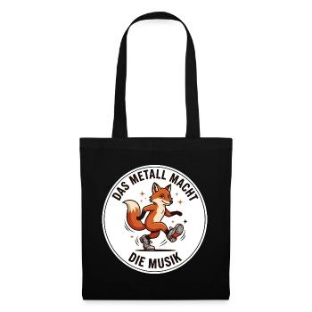 Stepptanz Metall Musik Tap Dance Shirt - Stoffbeutel - Schwarz - Vorne