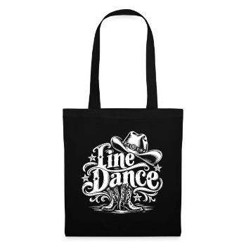 Line Dance Western - Stoffbeutel - Schwarz - Vorne