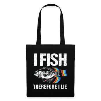 Crappie Fisch Barsch Sonnenbarsch - Stoffbeutel - Schwarz - Vorne