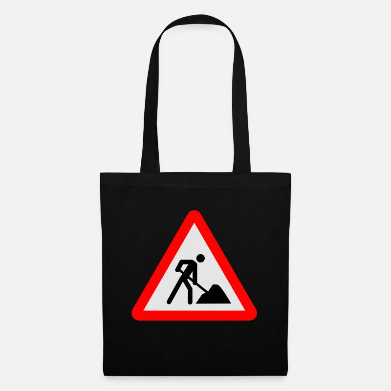 Baustelle - Stoffbeutel - Schwarz