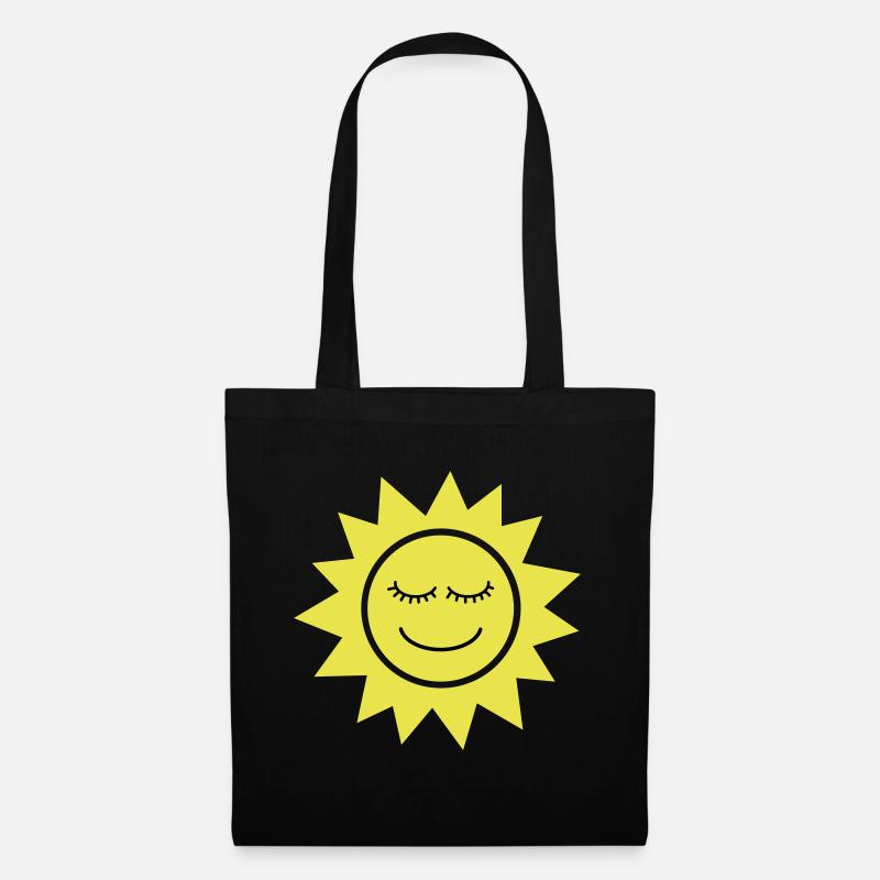 Smiling Sun - Tote Bag - black