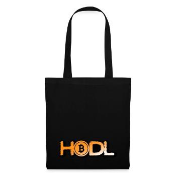 HODL Bitcoin in Style - Stoffbeutel - Schwarz - Vorne
