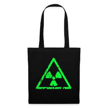 radioactive toxic green - Stoffbeutel - Schwarz - Vorne
