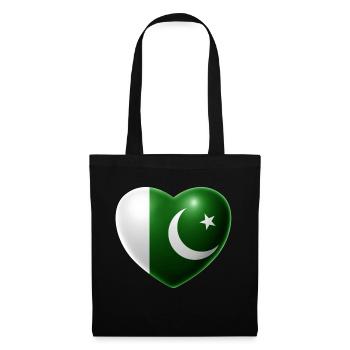 Heart (Pakistan) - Tote Bag - black - Front