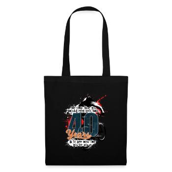 Mountain biker - 40th birthday - Tote Bag - black - Front