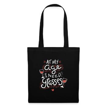 Wine Glass Sayings - Tote Bag - black - Front