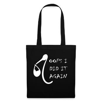 oops je l'ai fait à nouveau - Sac en tissu - noir - Devant