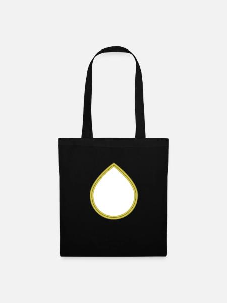 Goutte d'eau de pluie - Sac en tissu - noir