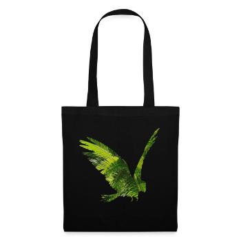 Forêt tropicale perroquet - Sac en tissu - noir - Devant