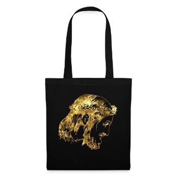 Jésus foi d'or - Sac en tissu - noir - Devant