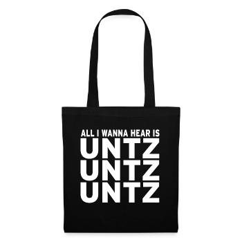 TECHNO all i want hear is below and below - Tote Bag - black - Front