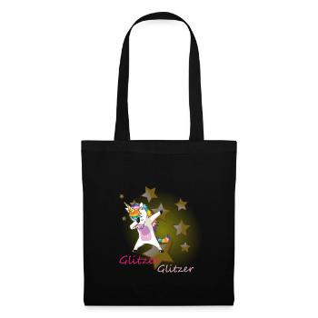 Unicorn Glitter Star Dab - Tote Bag - black - Front