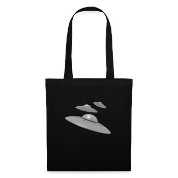 3 Ufo with aliens - Tote Bag - black - Front