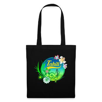 tahiti design 01 - Sac en tissu - noir - Devant