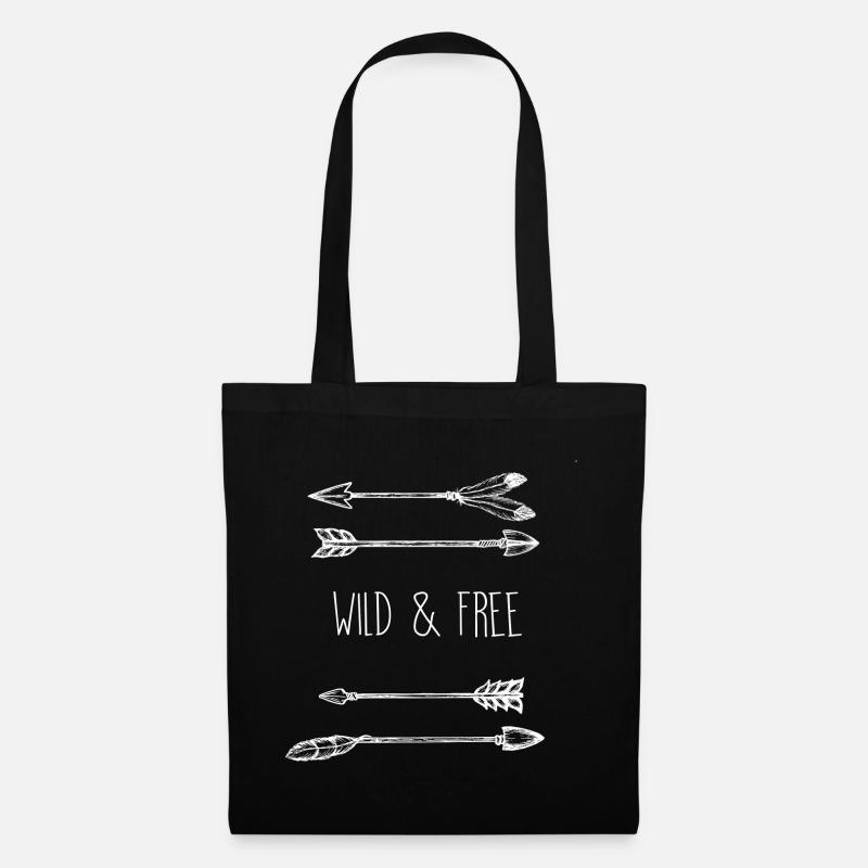 Arrows wanderlust - Tote Bag - black