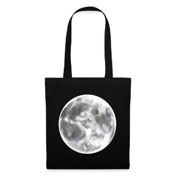 Full moon moon night - Tote Bag - black - Front