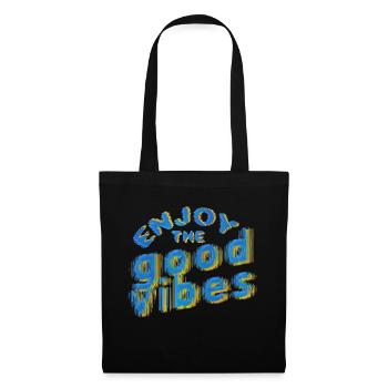 Good Vibes (lettrage) 02 - Sac en tissu - noir - Devant