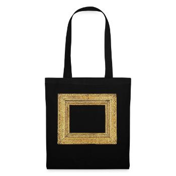 🖼️ Pale gold picture frame - Tote Bag - black - Front