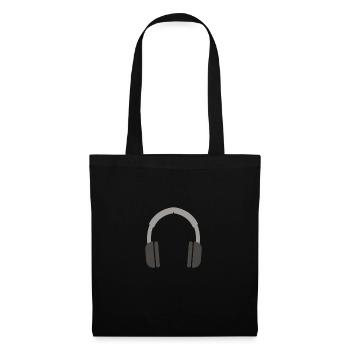 headphones music - Tote Bag - black - Front