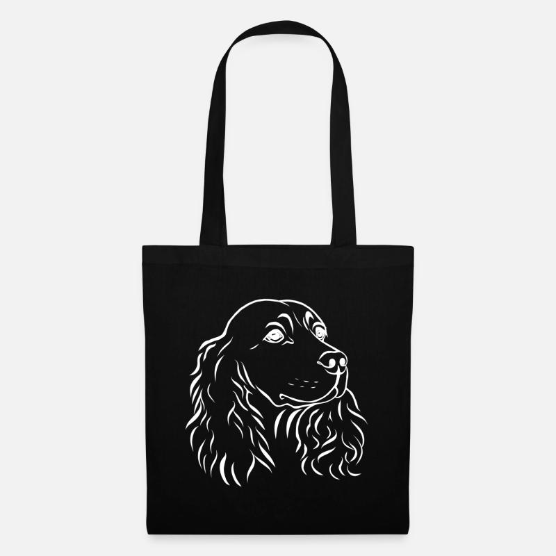 Spaniel portrait - Tote Bag - black