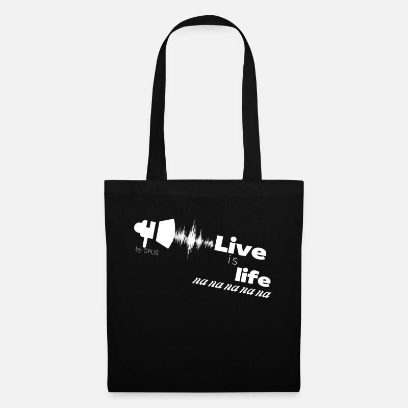 Live is life - Stoffbeutel - Schwarz