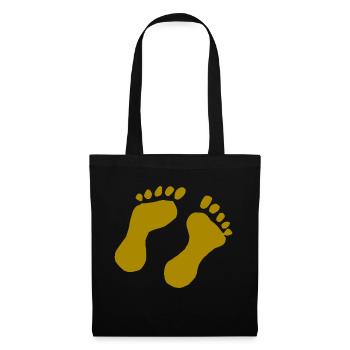 Foot print - Tote Bag - black - Front