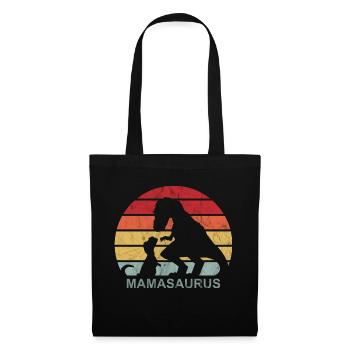 Mamasaurus Mama Dino Mother Gift - Tote Bag - black - Front