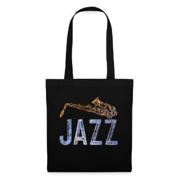 jazz - Sac en tissu - noir - Devant