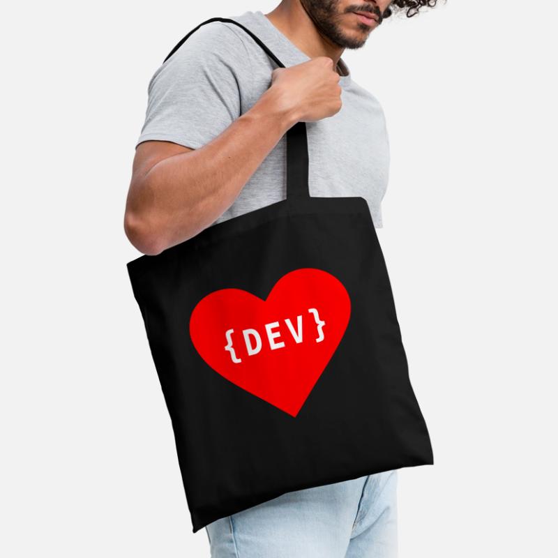 Software Developer, Liebe Code DEV Développeur Tag Sac en tissu