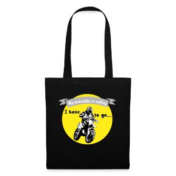 My motorbike is calling - Sac en tissu - noir - Devant