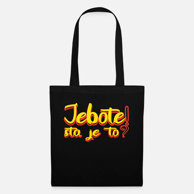 Balkan mit Jebote als Geschenk und Geschenkidee - Stoffbeutel - Schwarz