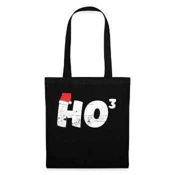 Ho 3 Professeur de mathématiques de Noël Santa HO HO HO - Sac en tissu - noir - Devant