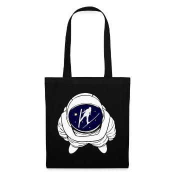 Ski Jumping Astronaut Ski Jumper All Ski Flying - Tote Bag - black - Front