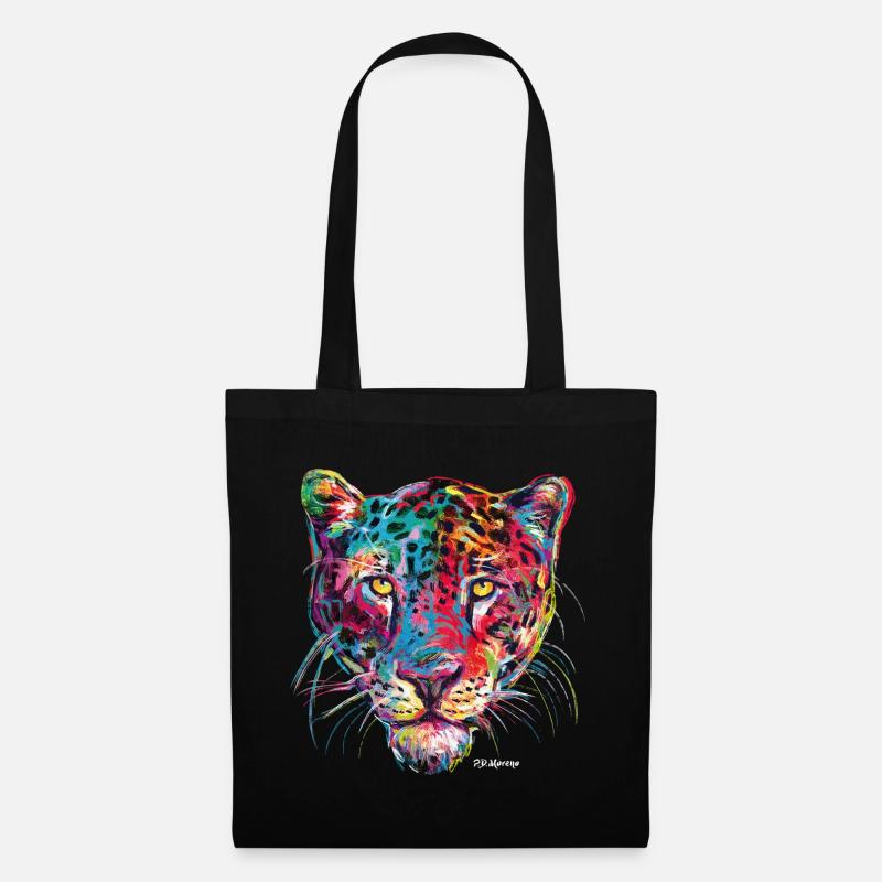 PD Moreno Léopard - Sac en tissu - noir