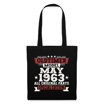Oldtimer May 1963 Birthday Gift Men - Tote Bag - black - Front