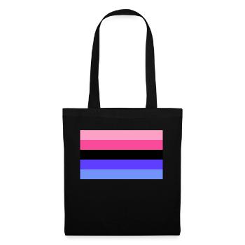 LGBTQIA Omnisexuell Flagge - Stoffbeutel - Schwarz - Vorne