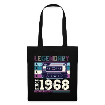Légendaire 1968 54th Birthday Gift Hommes - Fun - Sac en tissu - noir - Devant