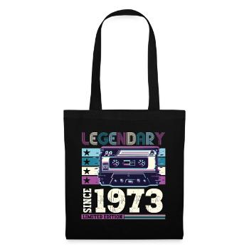 Legendary 1973 49th Birthday Gift Men - Fun - Tote Bag - black - Front