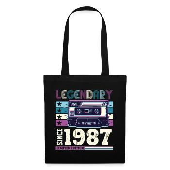 Legendary 1987 35th Birthday Gift Men - Fun - Tote Bag - black - Front