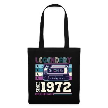 Legendary 1972 50th Birthday Gift Men - Fun - Tote Bag - black - Front