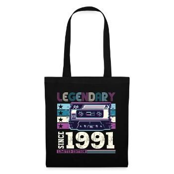 Legendary 1991 31st Birthday Gift Men - Fun - Tote Bag - black - Front