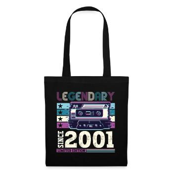 Légendaire 2001 21st Birthday Gift Hommes - Fun - Sac en tissu - noir - Devant