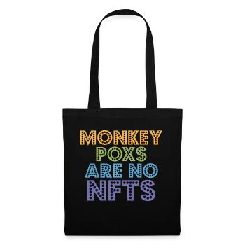 Monkey pox is not NFTs - Tote Bag - black - Front