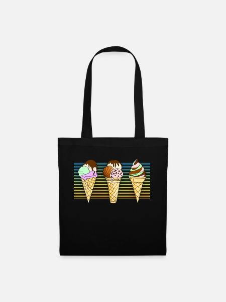 Eis - Stoffbeutel - Schwarz