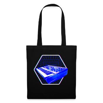 Synthesizer Glitch Aesthetic Analog - Tote Bag - black - Front