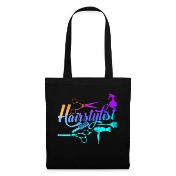 Salon Hairstylist - Stoffbeutel - Schwarz - Vorne