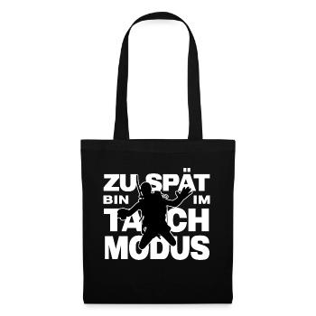 taucher tauchschule diving tauchsport tauchmodus - Stoffbeutel - Schwarz - Vorne
